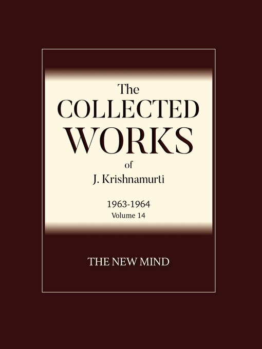 Title details for The New Mind by J Krishnamurti - Wait list